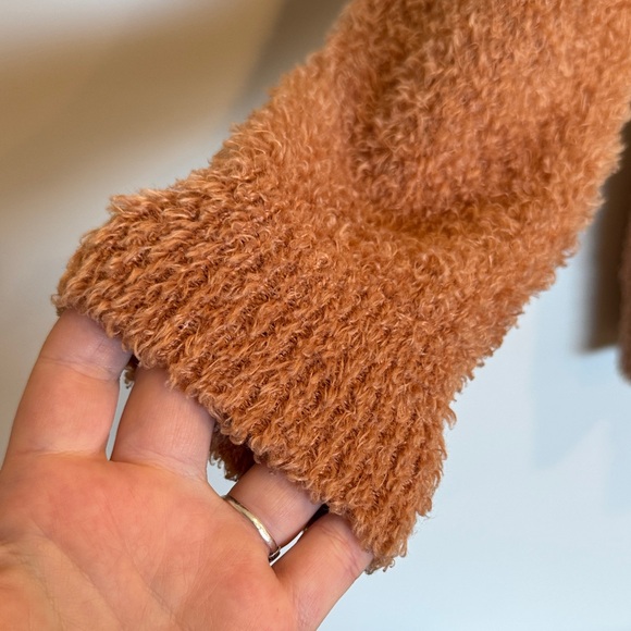 Falls Creek Orange Fuzzy Sweater Size S/M - Picture 4 of 7